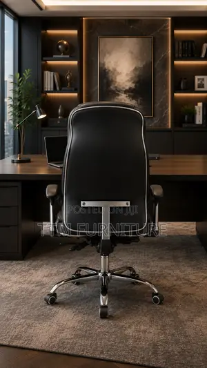 High Back Leather Recliner Office Chair