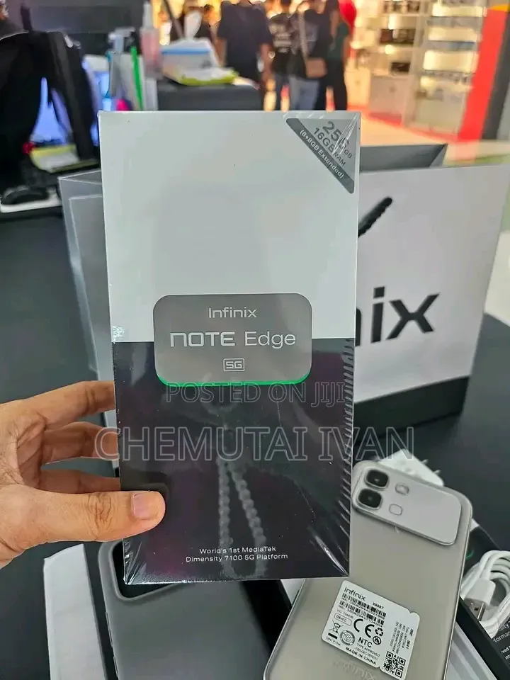 New Infinix Note Edge 256 GB Gray