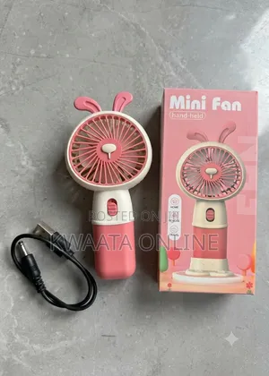 Mini Fan, Handheld Fan With Phone Holder, 3 Speed Type C Rechargeable