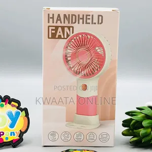 Mini Fan, Handheld Fan With Phone Holder, 3 Speed Type C Rechargeable