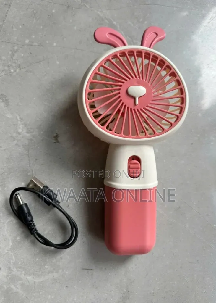 Mini Fan, Handheld Fan With Phone Holder, 3 Speed Type C Rechargeable