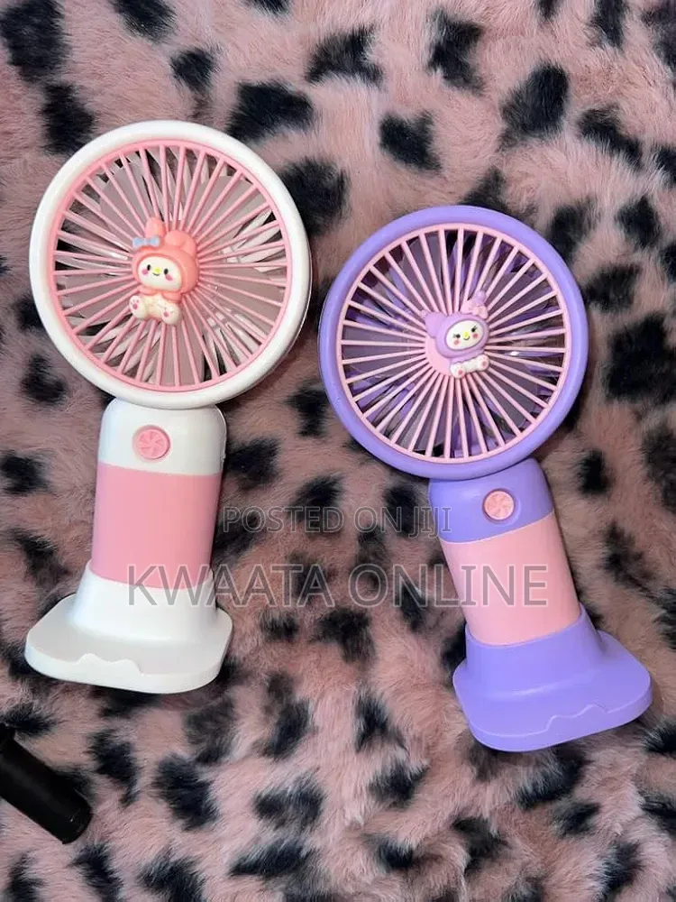 Mini Fan, Handheld Fan With Phone Holder, 3 Speed Type C Rechargeable