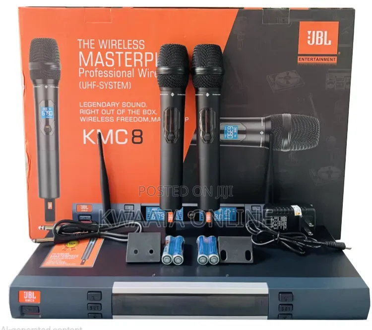 JBL KMC8 Multi-Channel Dual Wireless Professional Digital Microphone