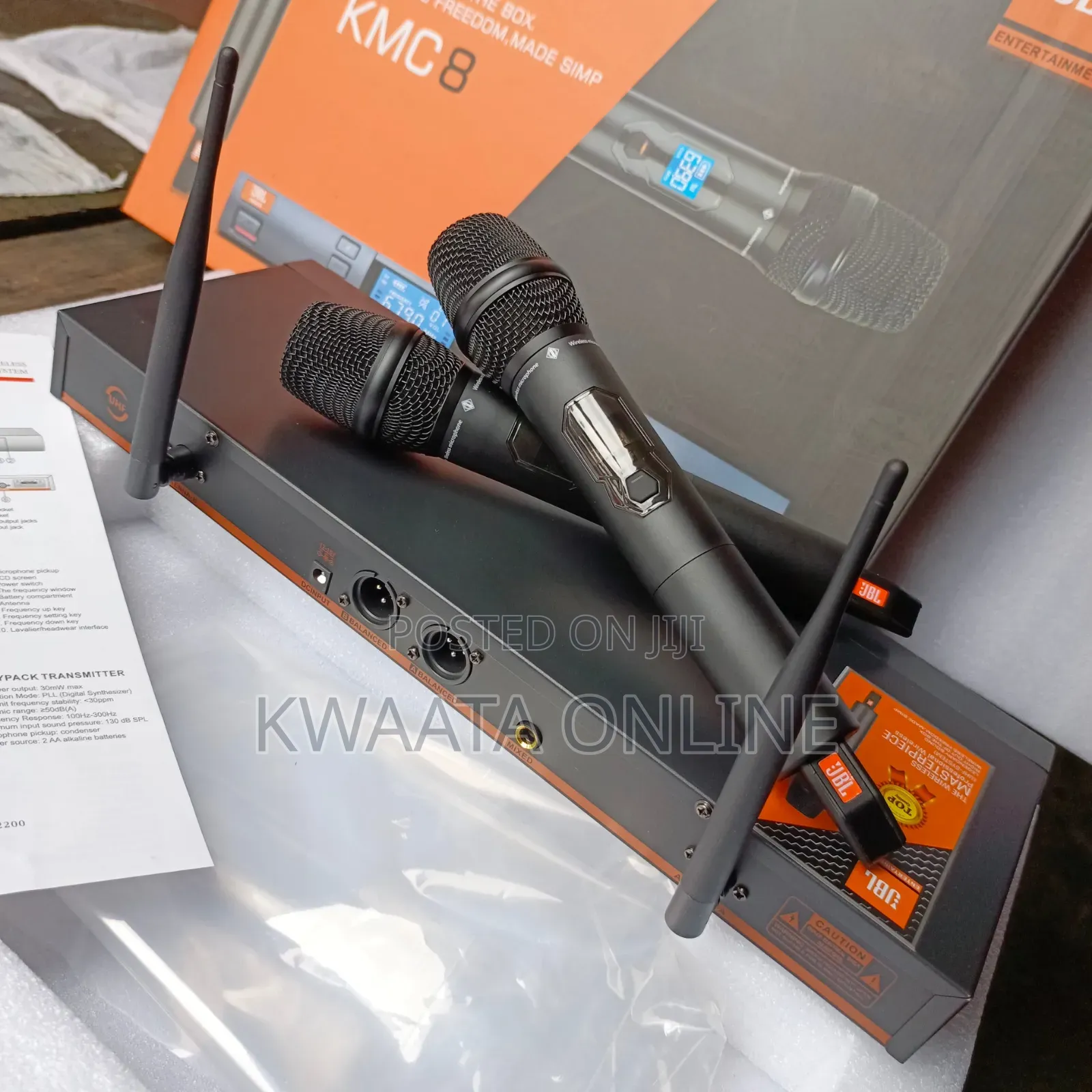 JBL KMC8 Multi-Channel Dual Wireless Professional Digital Microphone