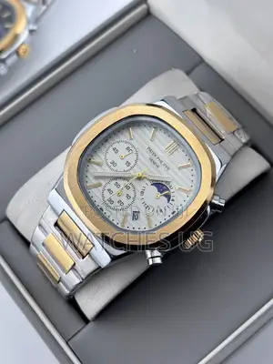 Two Tone Moon Swatch Watch