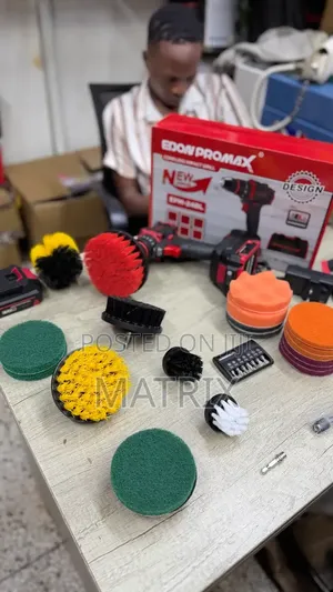 Cleaning Drill With Brushes