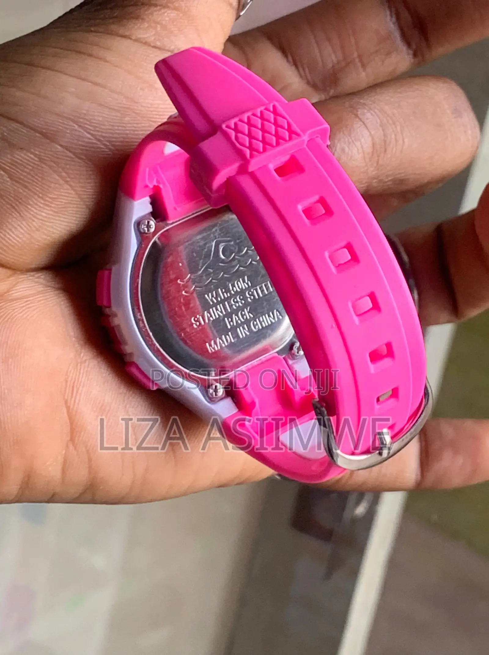 Children's Digital Sports Watch With a Clear Display a Resin