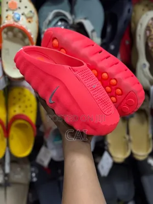 Nike Mind 001 Slides. Black,grey, Neon Pink/Red Mules