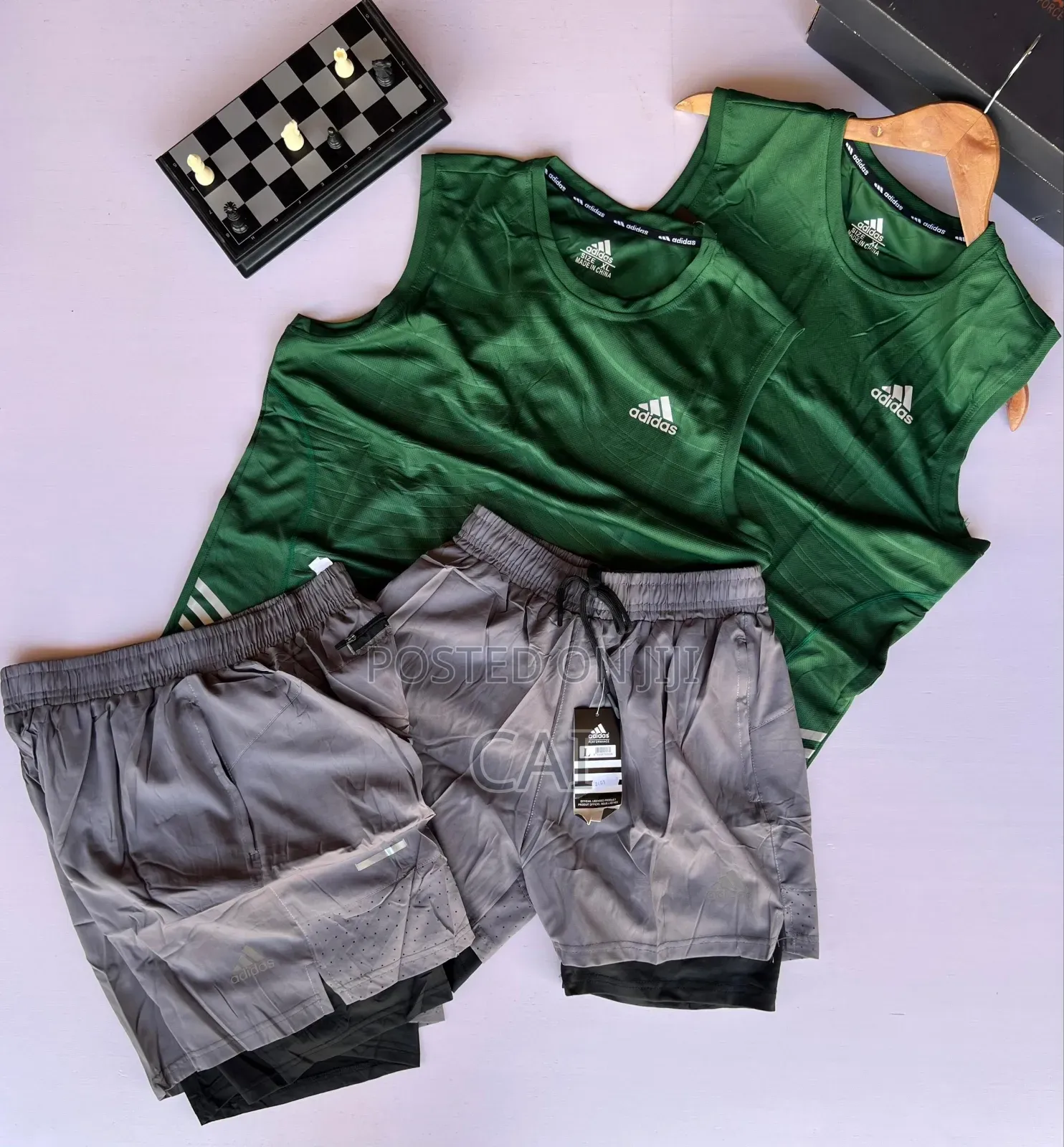 Gym Shorts and Sleeveless Sports Tank Tops Sets