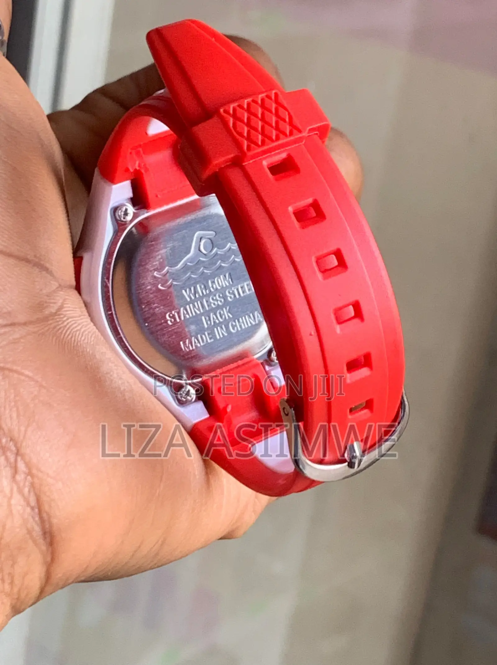 Digital Sports Watch for Kids in a Red and White Colorway