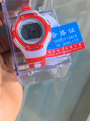 Digital Sports Watch for Kids in a Red and White Colorway