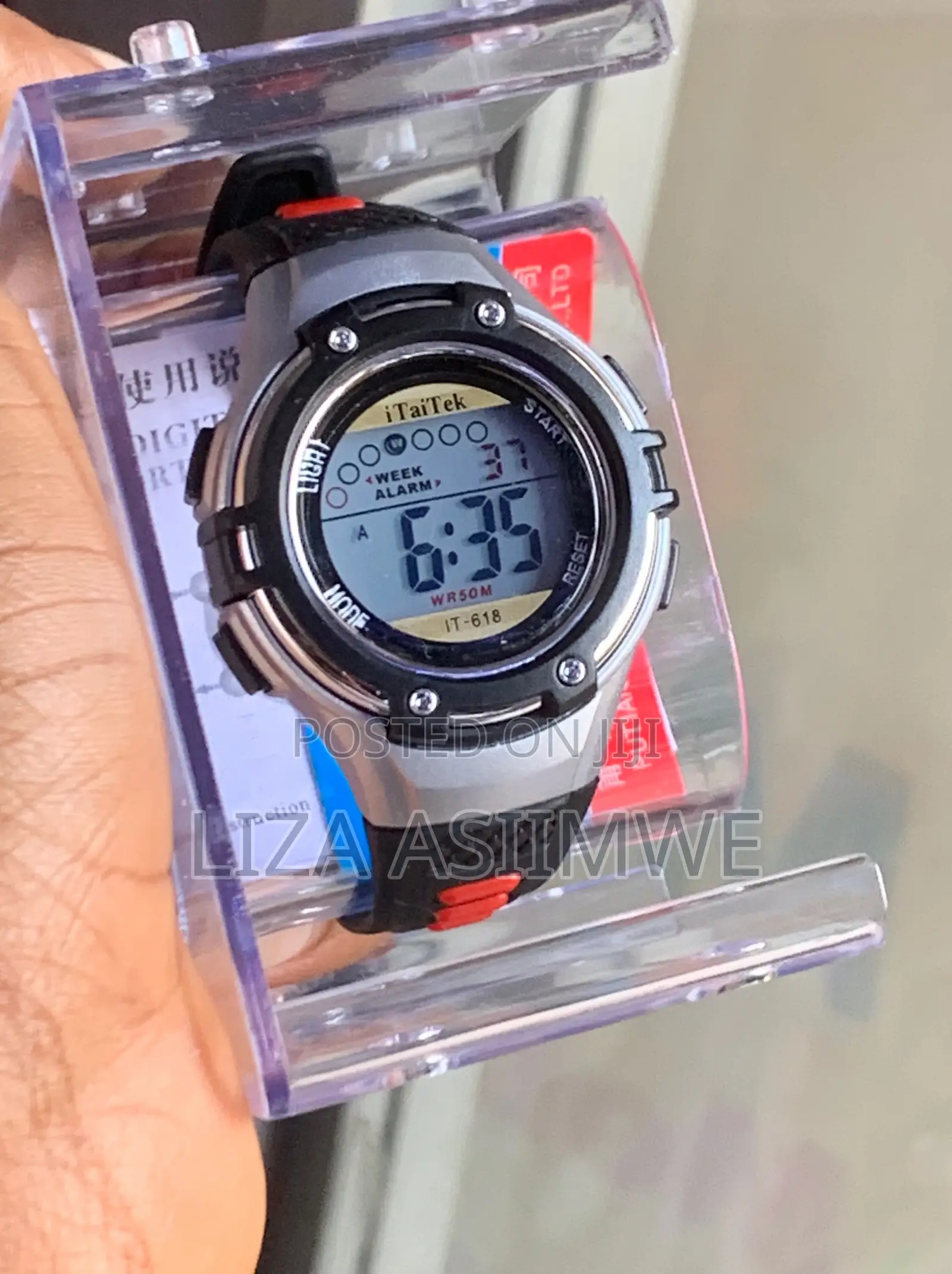 Black Digital Sports Watch for Kids