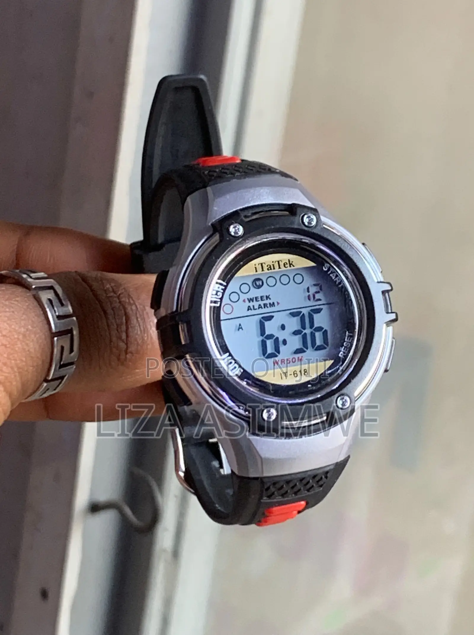 Black Digital Sports Watch for Kids