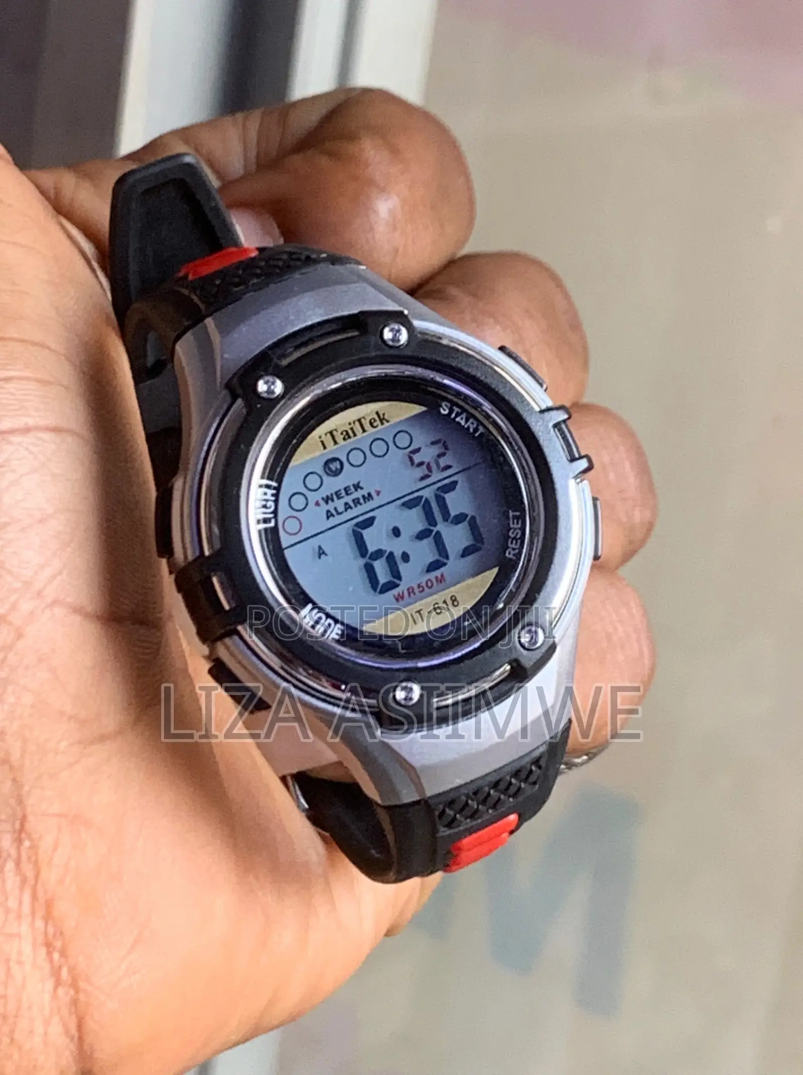 Black Digital Sports Watch for Kids