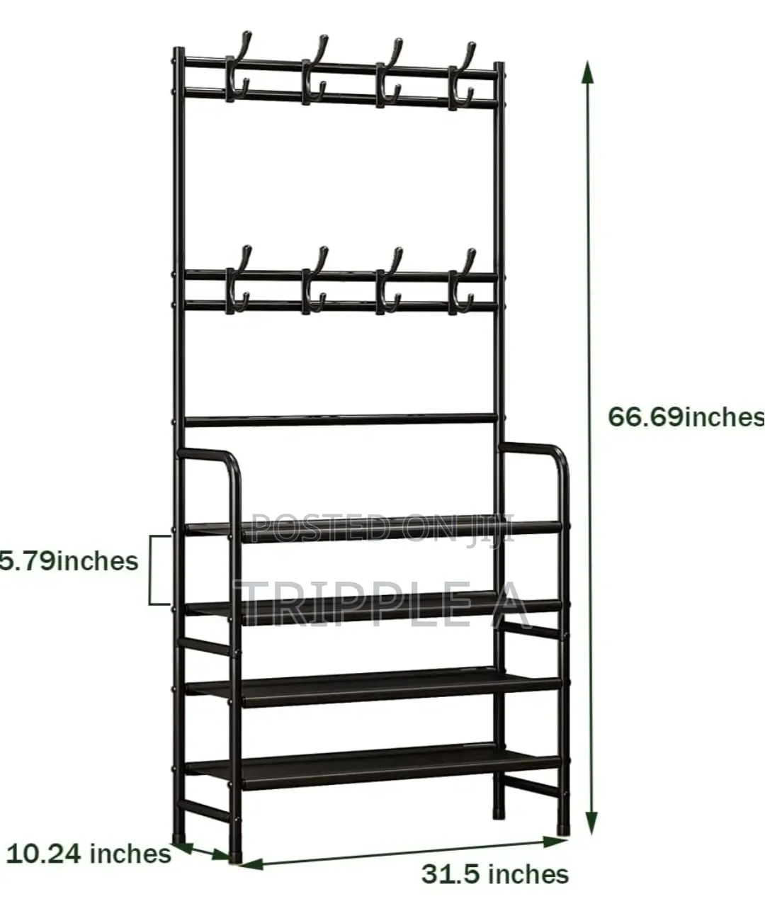 5 Tier Entryway Shoe Coat Rack