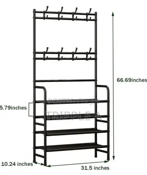 5 Tier Entryway Shoe Coat Rack