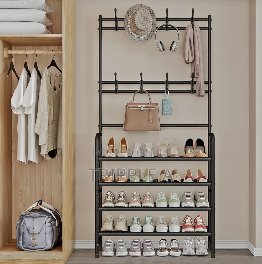 Steel Metal 5 Tier Shoe Rack