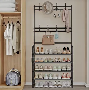 Steel Metal 5 Tier Shoe Rack