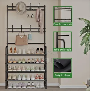 Steel Metal 5 Tier Shoe Rack