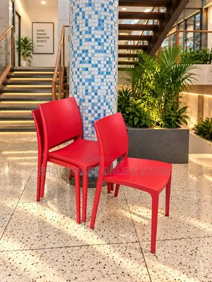 Red High Top Back Plastic Chairs Plastic Chairs