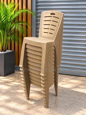 Golden Plastic Chairs Plastic Chairs 1Pcs