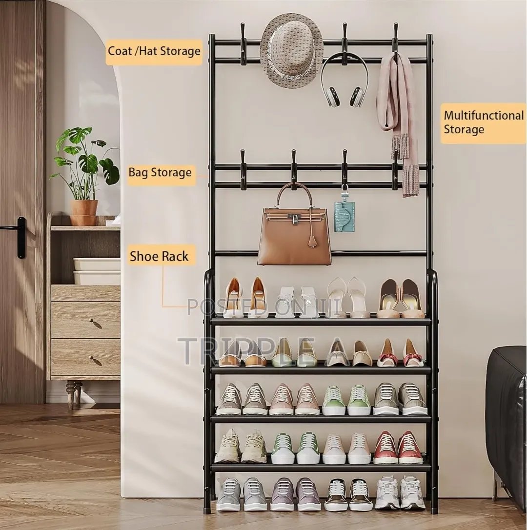 5 Layer Metallic Shoe Rack