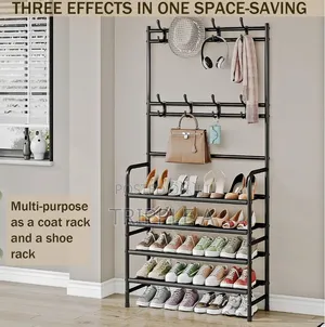 5 Layer Metallic Shoe Rack