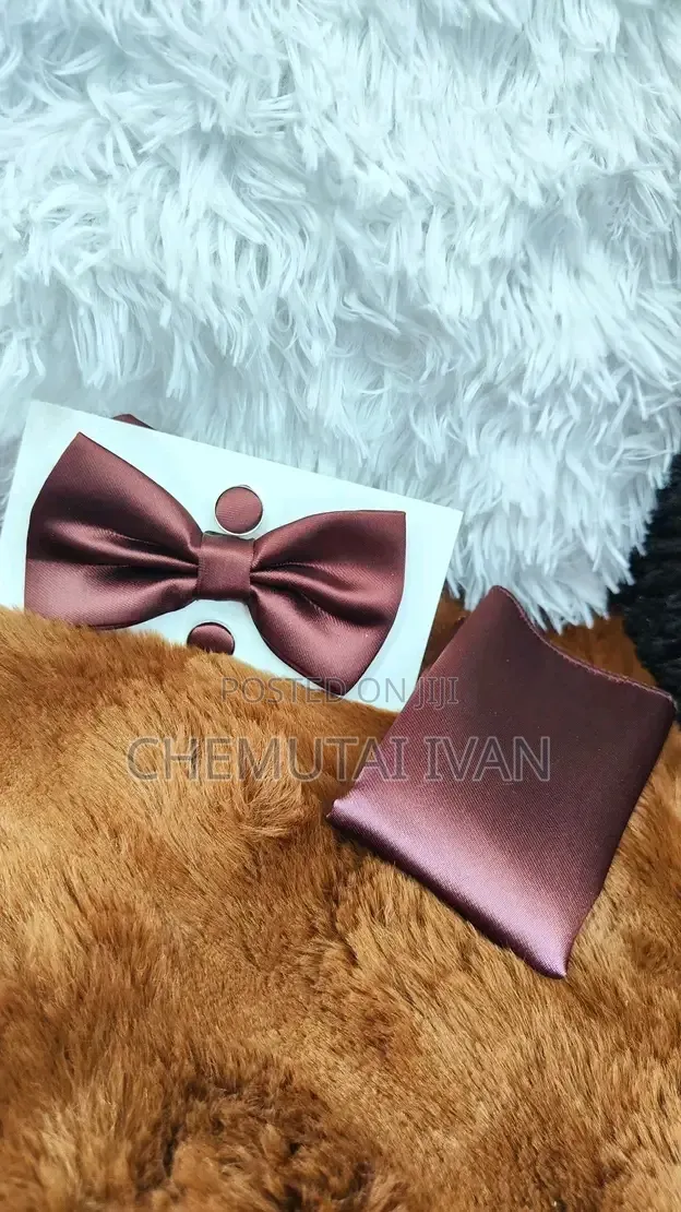 Butterfly Bowties With a Pair of Cufflinks