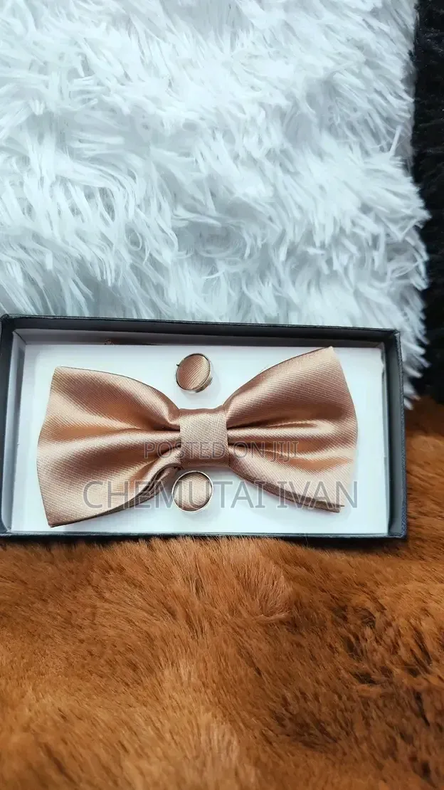 Butterfly Bowties With a Pair of Cufflinks