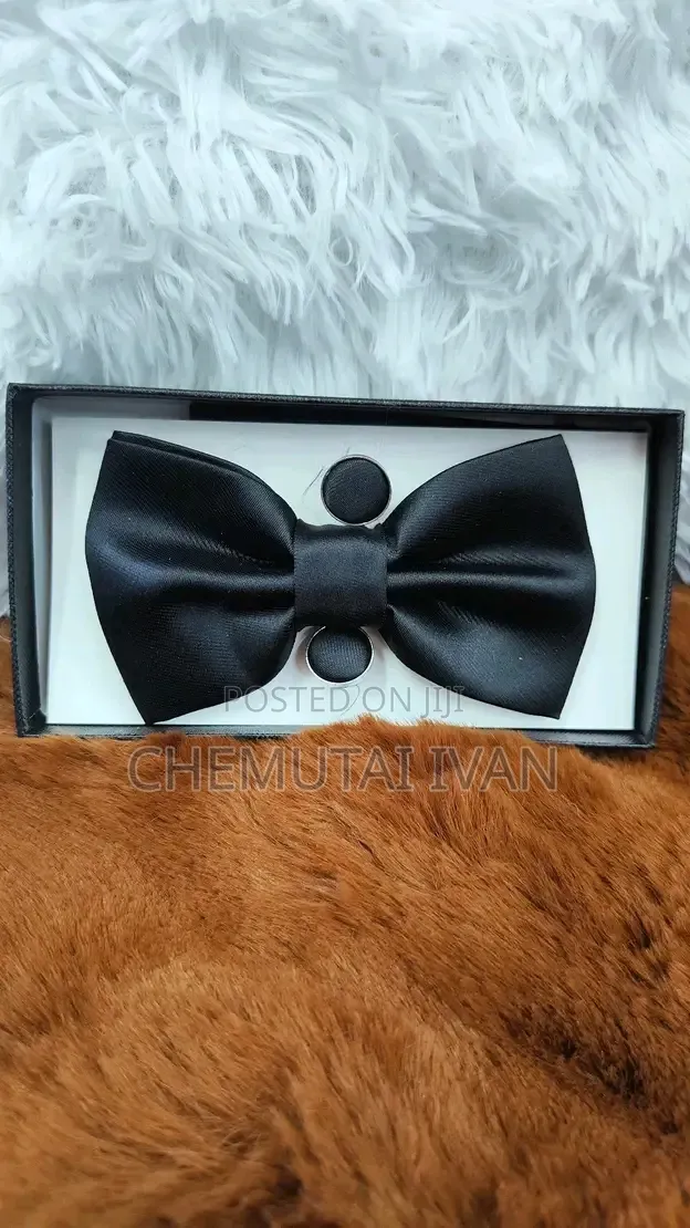 Butterfly Bowties With a Pair of Cufflinks