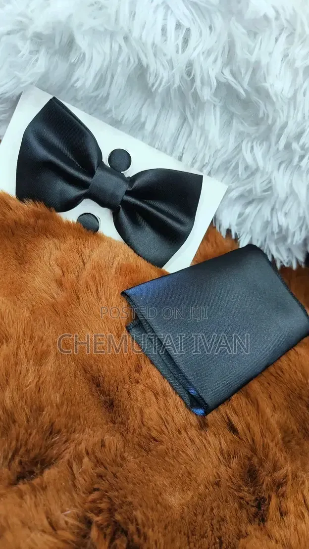 Butterfly Bowties With a Pair of Cufflinks