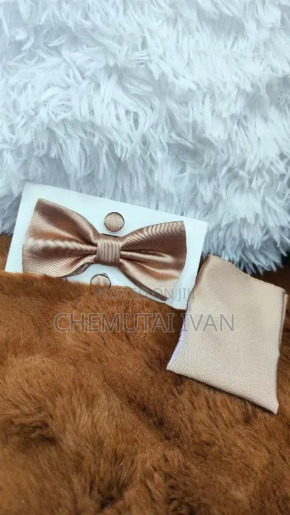 Butterfly Bowties With a Pair of Cufflinks