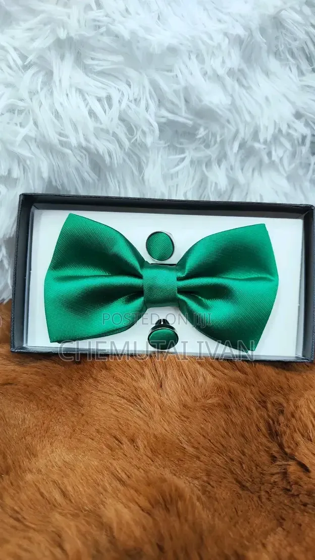 Butterfly Bowties With a Pair of Cufflinks