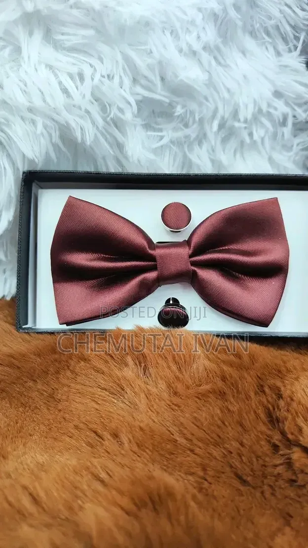 Butterfly Bowties With a Pair of Cufflinks