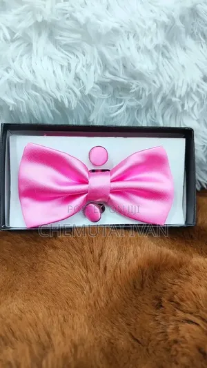 Butterfly Bowties With a Pair of Cufflinks