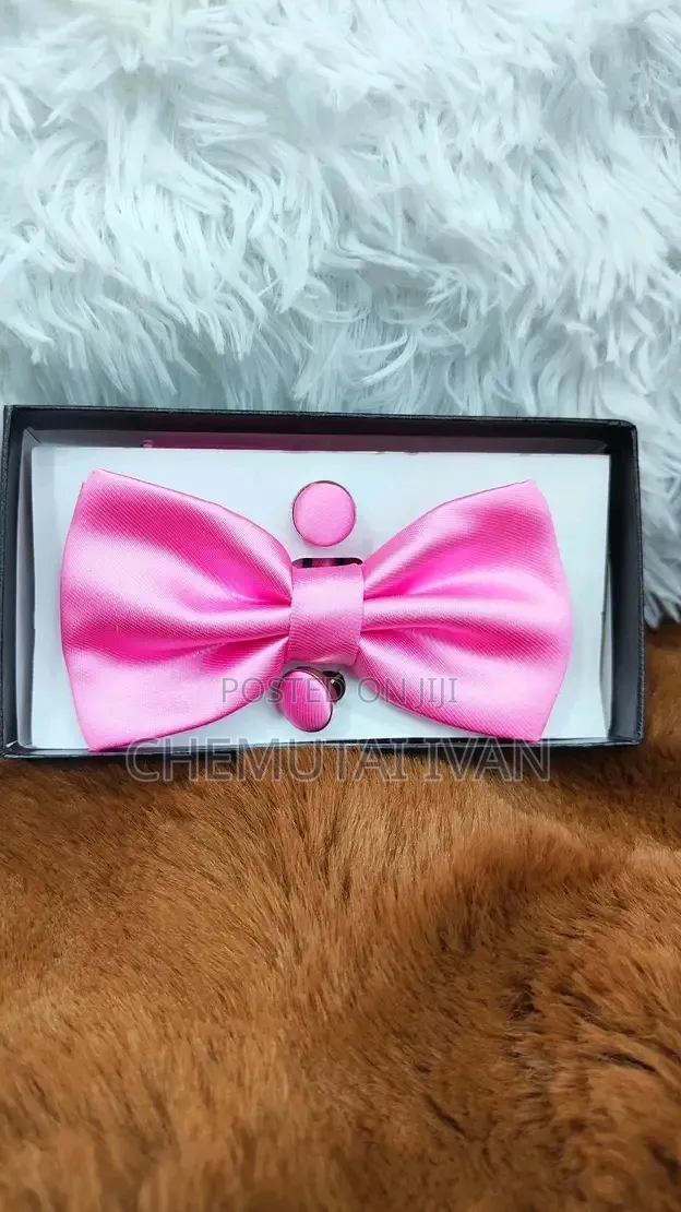 Butterfly Bowties With a Pair of Cufflinks