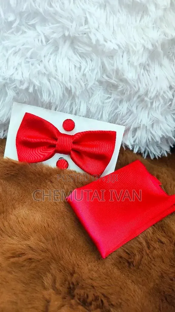 Butterfly Bowties With a Pair of Cufflinks