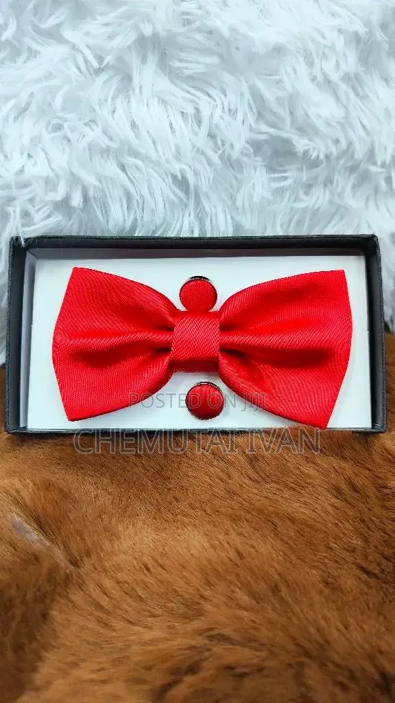 Butterfly Bowties With a Pair of Cufflinks