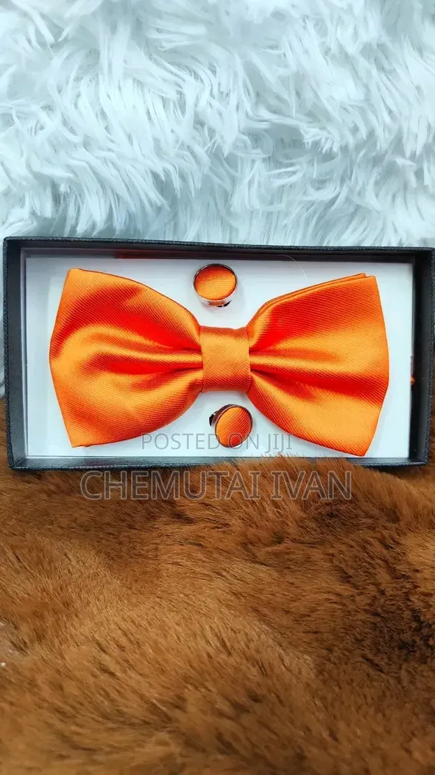 Butterfly Bowties With a Pair of Cufflinks