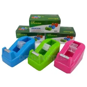 1pc Stationery Macaron Small Tape Dispensers .Multi Color