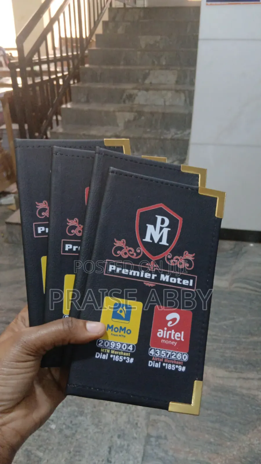 Branded Bill Holders for Hotels Restaurants