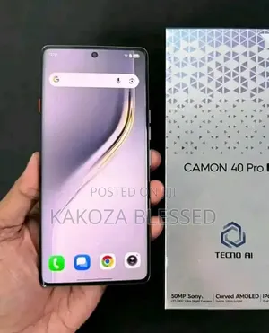 New Tecno Camon 40 Pro 5G 256 GB Black