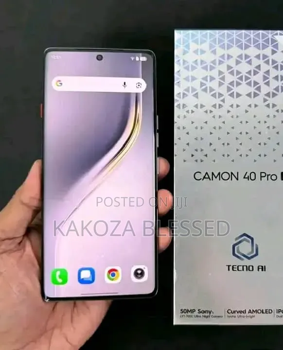 New Tecno Camon 40 Pro 5G 256 GB Black