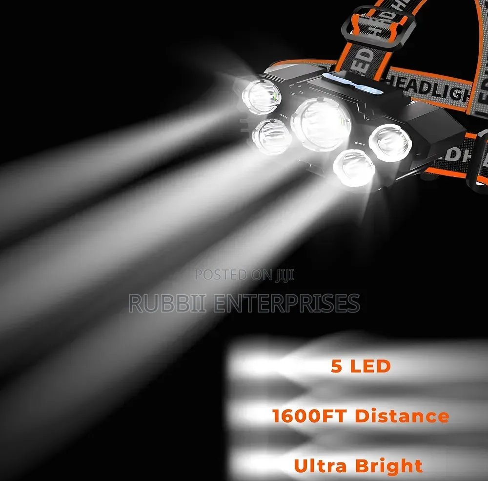 5 LED Lights Head Lamp