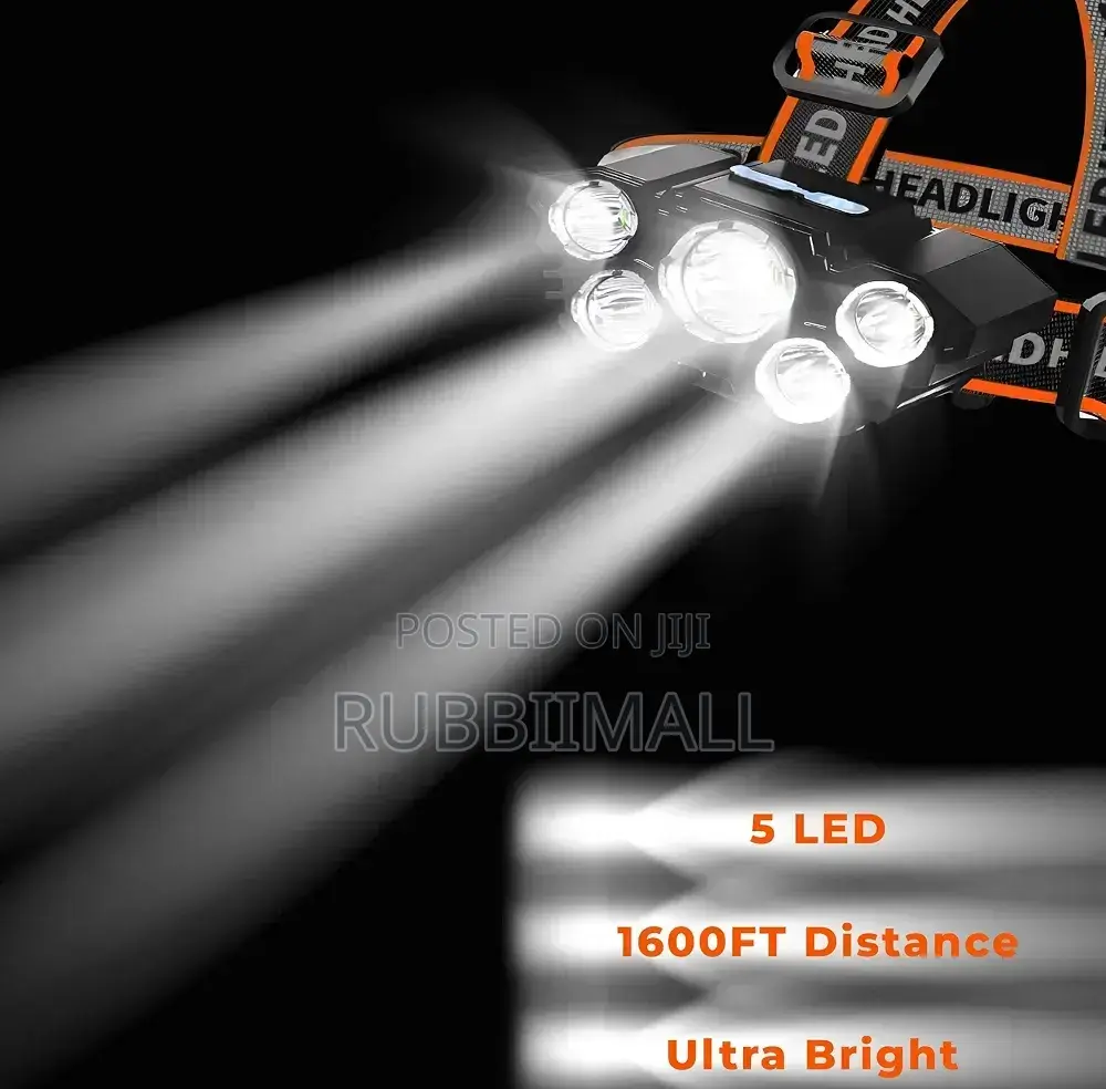 5 LED Lights Head Lamp