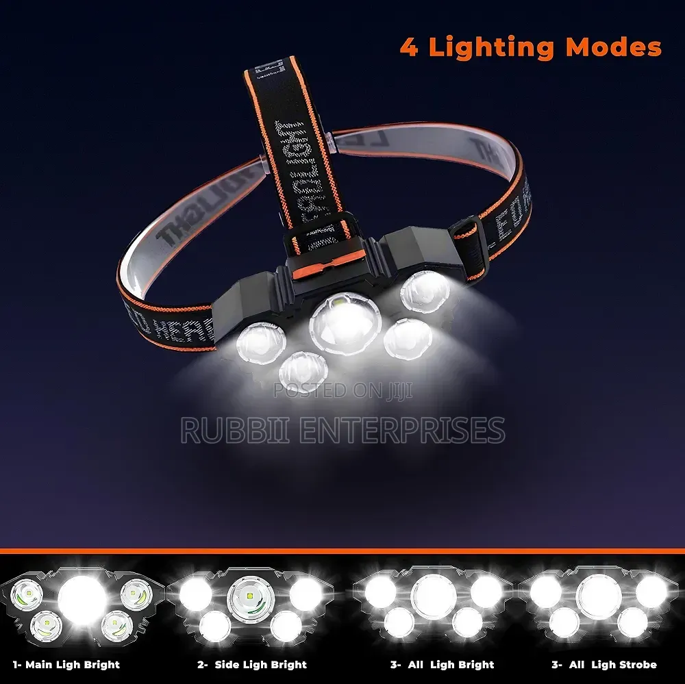 5 LED Lights Head Lamp