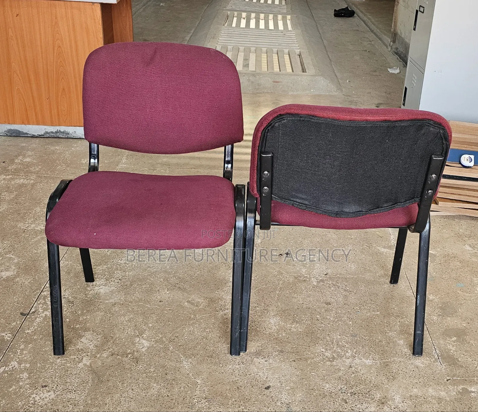 Maroon-Red Waiting Chairs