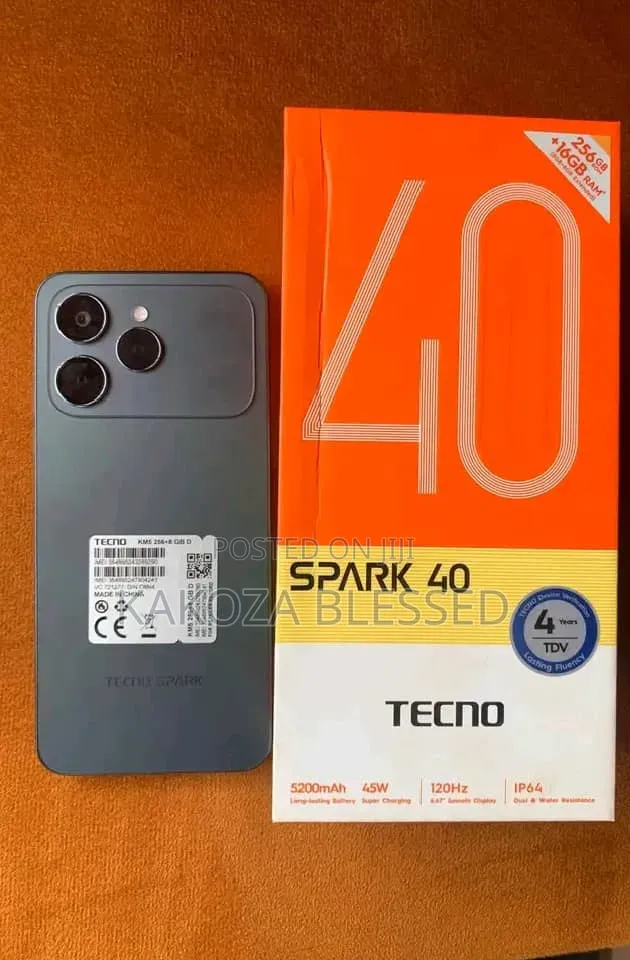 New Tecno Spark 40 128 GB Gray
