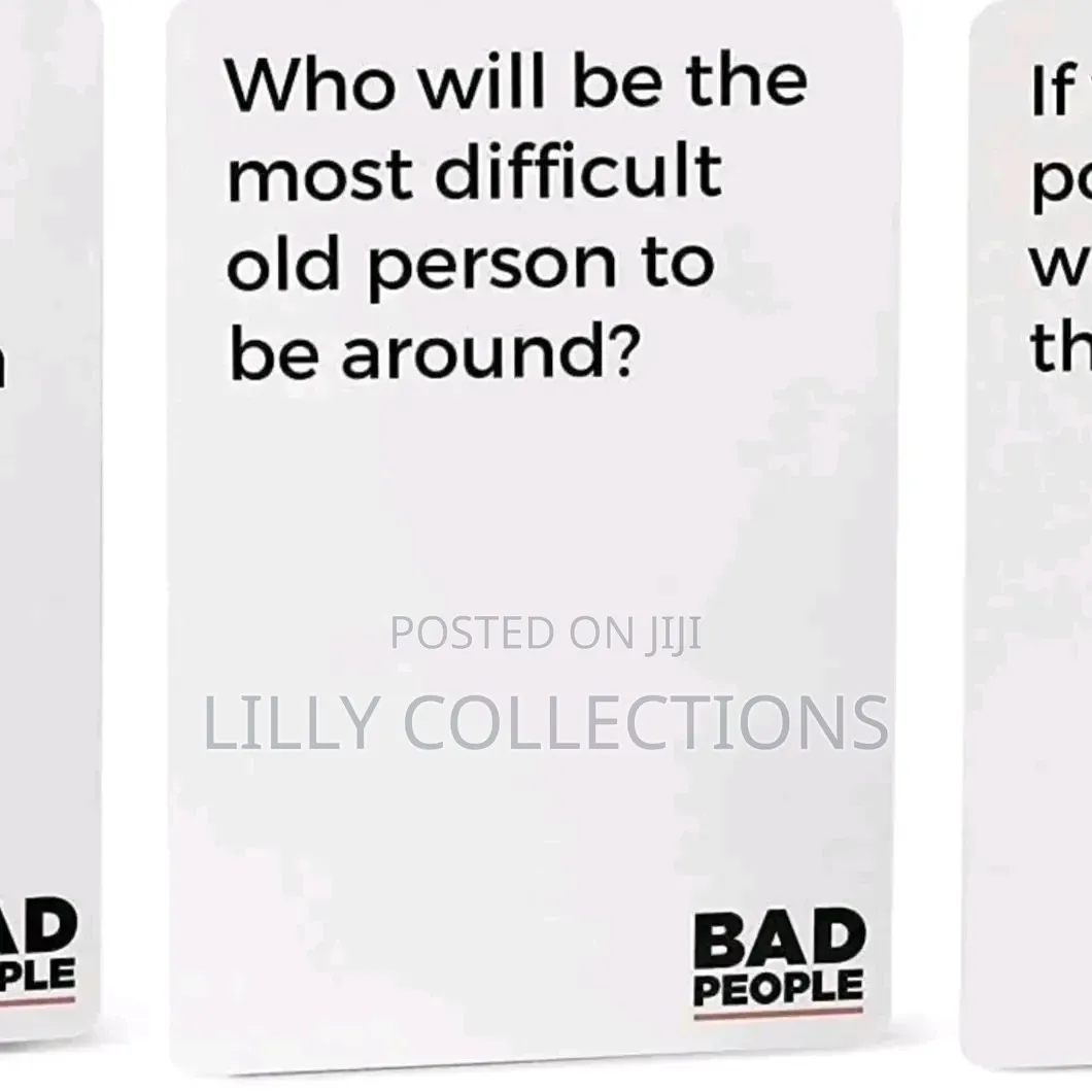 Bad People Game Cards