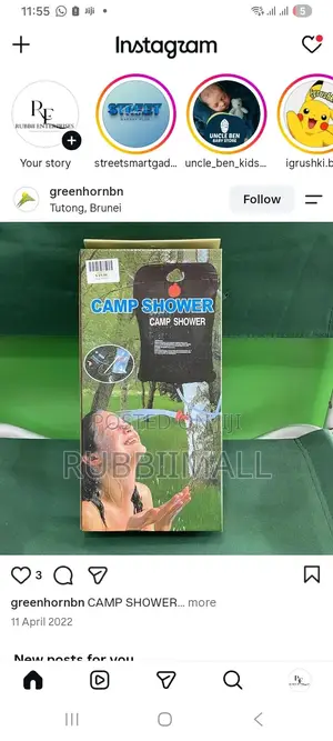 Camp Shower Bag